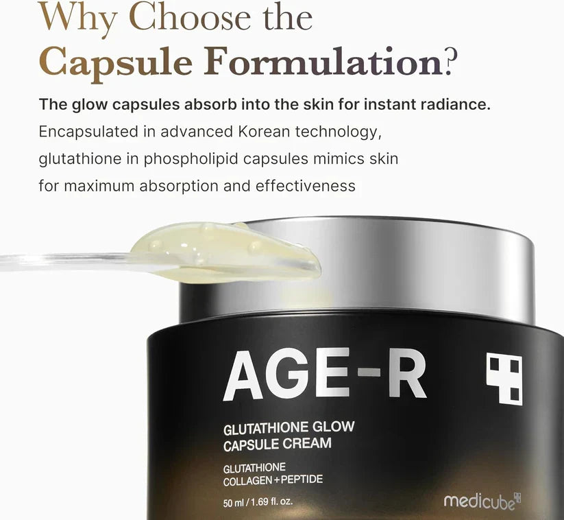 Medicube AGE-R Glutathione Glow Capsule Facial Cream - 50ml