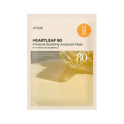 ANUA Heartleaf 80 Moisture Soothing Ampoule Masks